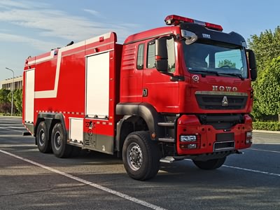 重汽18噸泡沫消防車(chē)(T5G 6*4雙排駕駛室)
